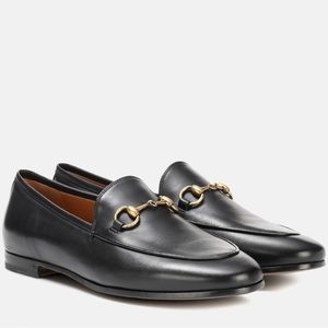 Gucci Jordaan Horsebit Leather Loafers